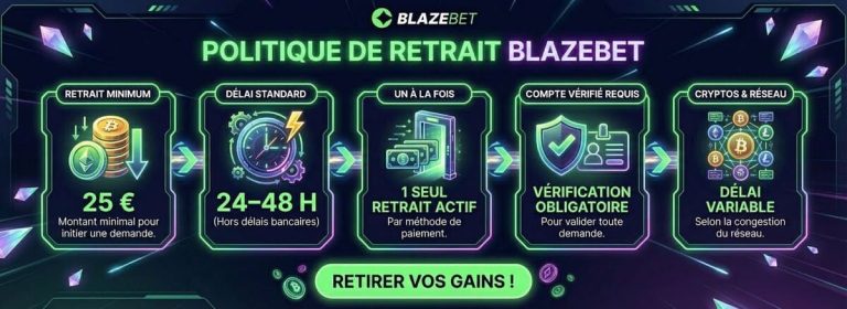 Blazebet Casino retrait